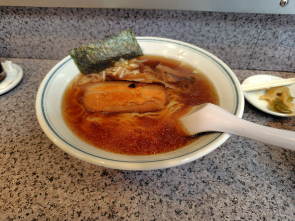 「らーめんと小粥セット¥1350」@味の萬楽の写真