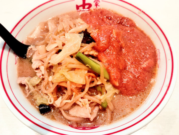 「冷味タンメン味噌（野菜大盛）」@蒙古タンメン 中本 高田馬場店の写真