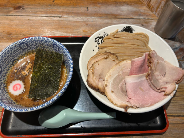 「チャーシュー濃厚つけ麺（ミニ）」@松戸中華そば 富田食堂の写真
