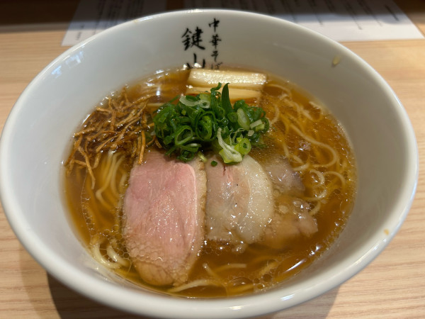 「鴨と貝1000円」@中華そば 鍵山の写真