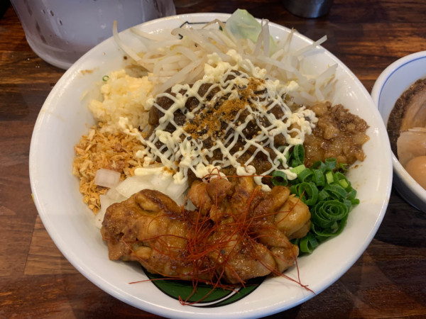 「カレー汁無し」@雷 北松戸本店の写真