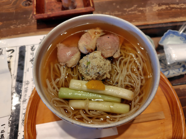 「鴨なんそば1500円」@そば切り たかやの写真
