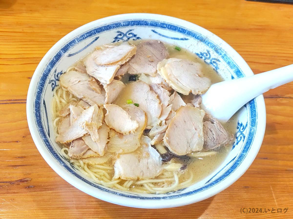 「焼豚らーめん 大盛」@再来軒の写真