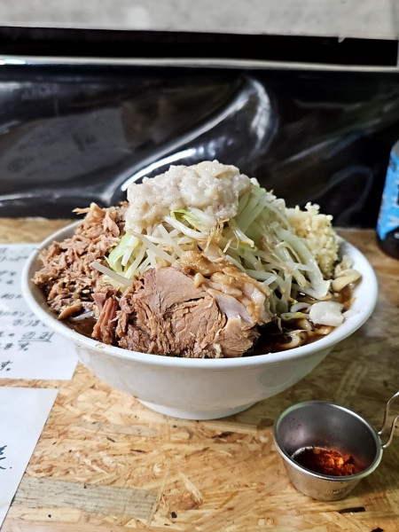 「【限定】豚魚らーめん＋旨ほぐ」@自家製麺 まさき（非乳化） 2号店の写真