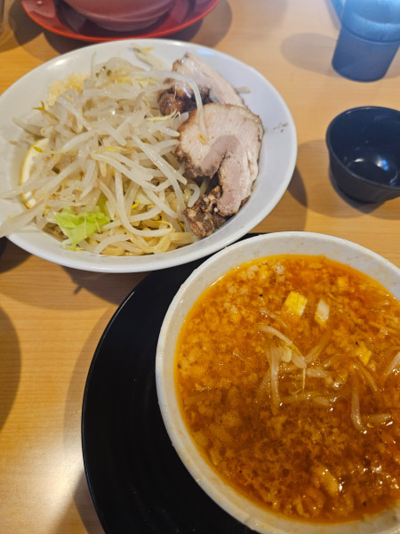 「辛味噌つけ麺+チャーシュー(1枚)」@麺屋 むすぶの写真