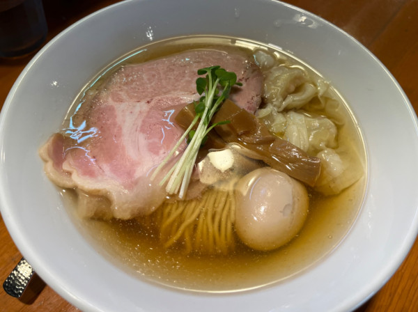 「特製塩煮干しそば」@麺処 清水の写真