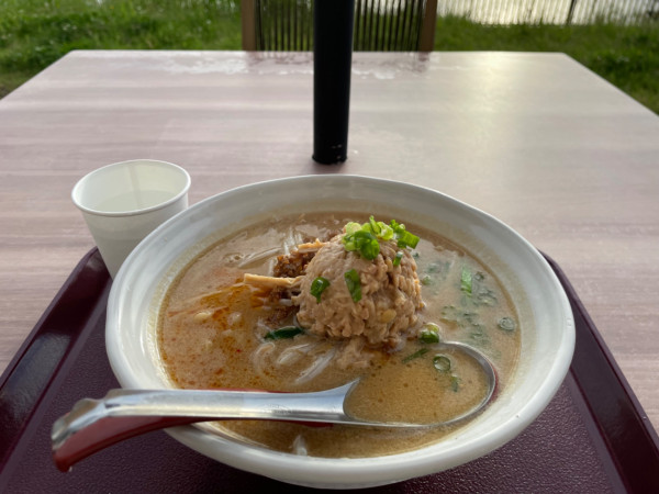 「茨城味噌らーめん　￥９５０」@麺場 田所商店 大府PA(下り)店の写真