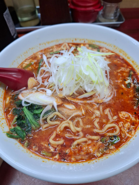 「ドラたんたん麺辛さ上級９００円麺少なめ」@らーめん ドラごんちの写真