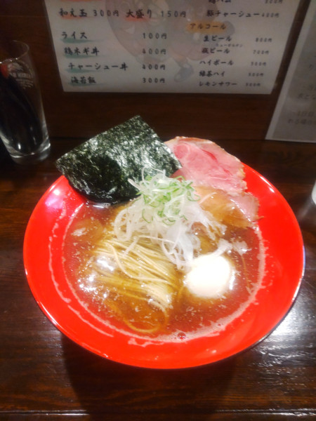 「淡麗煮干しラーメン900円＋味玉」@麺屋 喜楽明人の写真