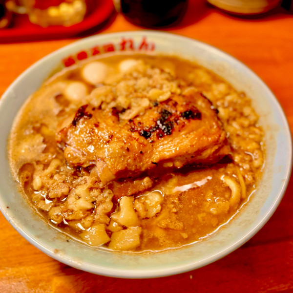 「天二郎（中）麺量200g1,000円」@豚骨らーめん れんの写真