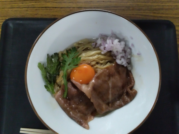 「名古屋コーチンの純玉和牛すき焼き風まぜ麺（純麦）」@THE PREMIUM らぁ麺 FESTAの写真