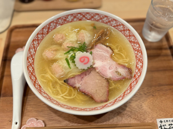 「わんたんめん 塩 1250円」@支那そば 桜花爛漫の写真