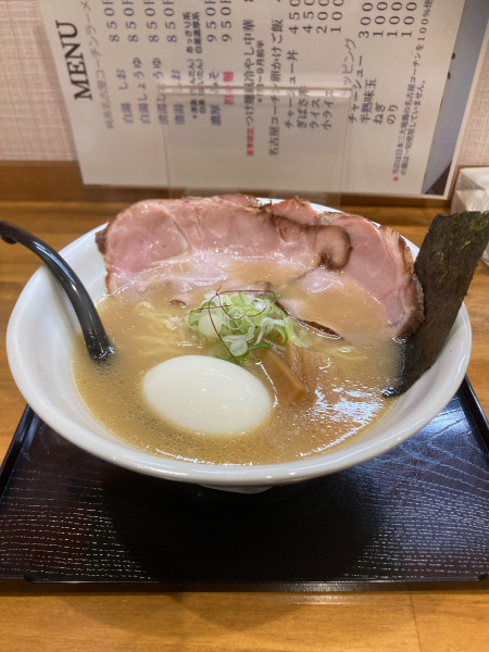「白湯　しょうゆ」@ラーメンゆるりの写真