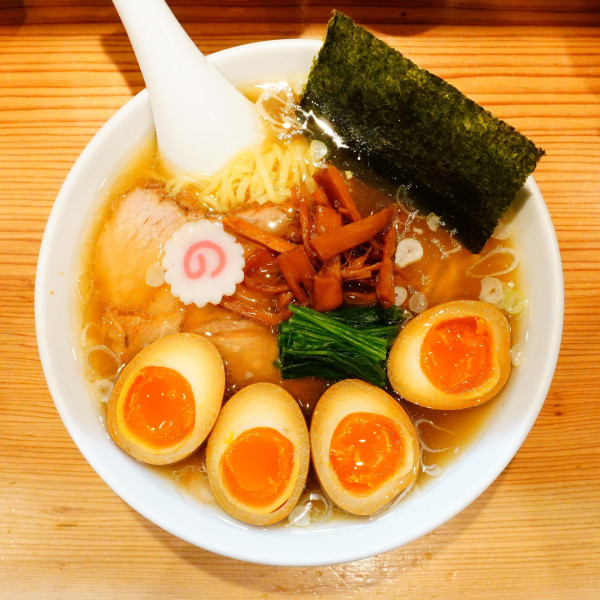 「しおラーメン＋味玉Ｗ＋COEDO毬花」@オランダ軒の写真