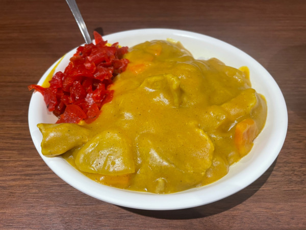 「ミニカレーライス」@名物 万代そばの写真