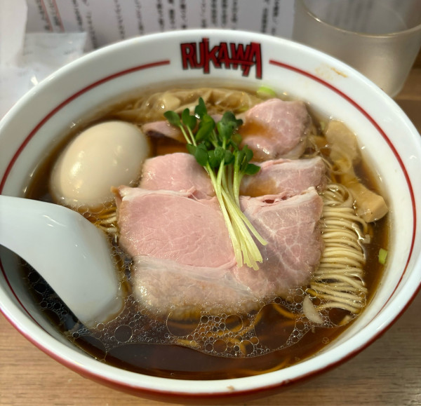 「牛貝清湯醤油中華そば＋味玉」@中華そば 流川の写真