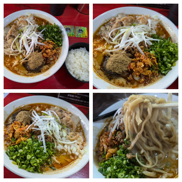 「【4周年限定】鷹の目✖️今日の1番濃厚節坦々ラーメン大」@鷹の目 川口店の写真