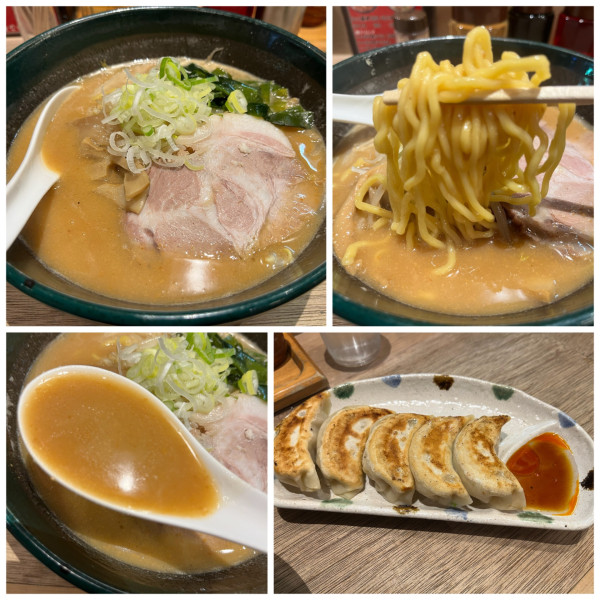 「札幌味噌ラーメン900円 餃子350円」@北海道らーめん 味八の写真