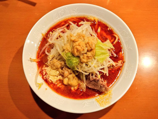 「紅の豚麺ミニ」@麺屋 長次郎の写真