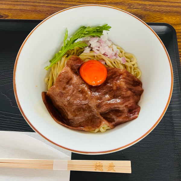 「名古屋コーチン純玉と佐賀牛のすき焼き風まぜ麺」@THE PREMIUM らぁ麺 FESTAの写真