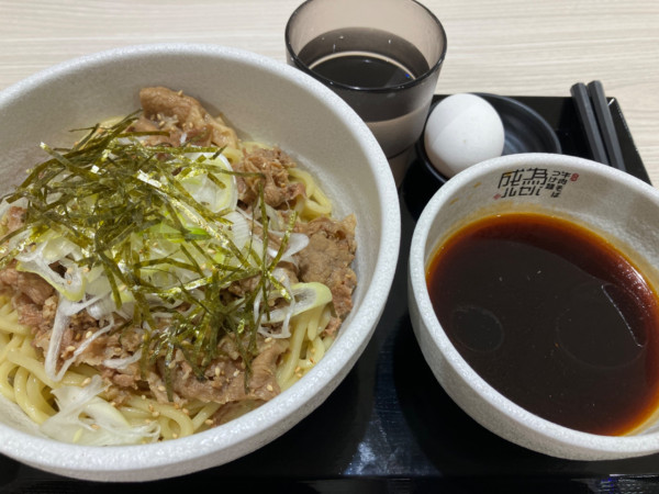 「元祖牛肉そばつけ麺」@元祖牛肉そばつけ麺 為セバ成ル。+餃子 MEGAドン・キホーテ米子店の写真