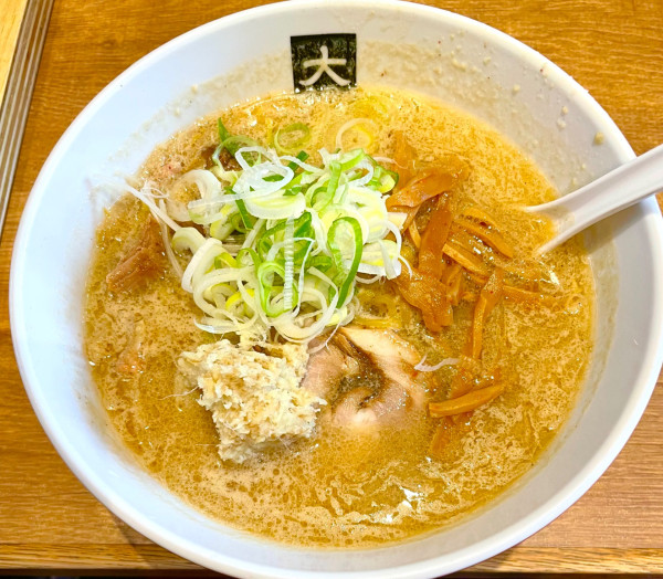 「味噌らーめん+中ライス」@大島の写真