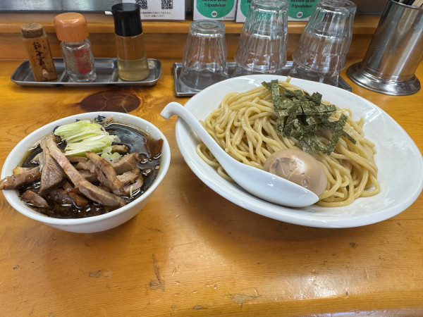 「つけそば　チャーシューメンマ味玉　大盛り」@中華そば 喜富の写真