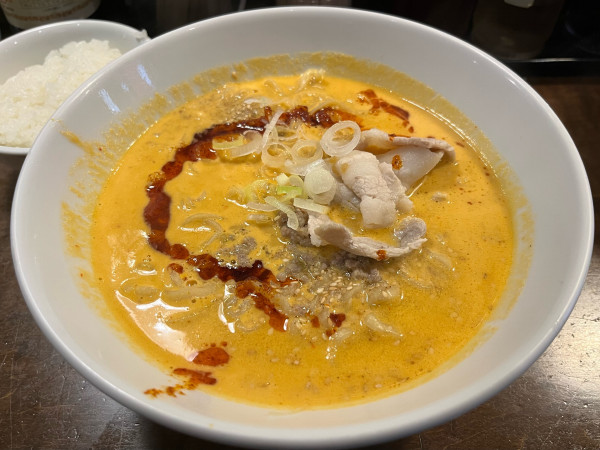 「担々麺 2辛+ライス」@濃厚担々麺・らーめんつけめん 仁の写真