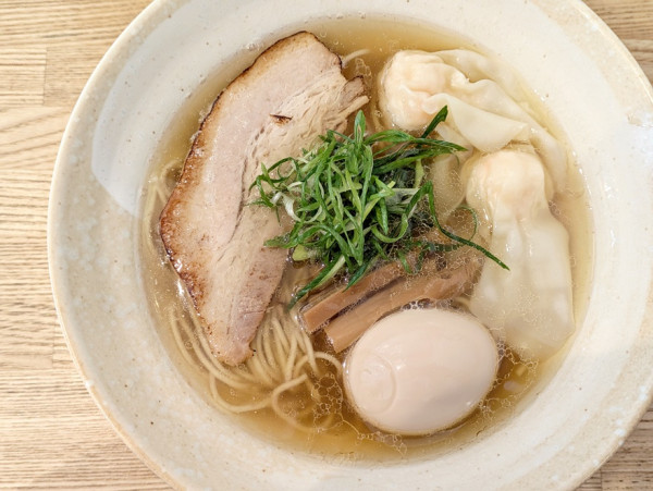 「味玉そば（白）＋海老ワンタン（2個）」@DURAMENTEIの写真