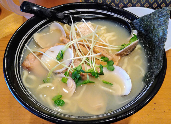 「貝出汁麺(大)」@鮮魚鶏出汁麺 沢むらの写真