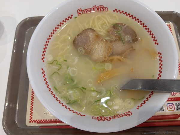 「ラーメン・アプリダウンロードサービス(¥490→390)」@スガキヤ 名古屋駅エスカ店の写真
