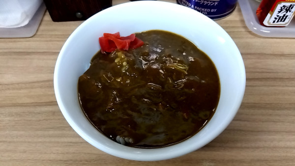 「ミニカレー（３５０円）」@らぁ麺 つねの写真