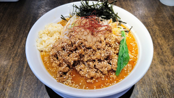 「【限定】濃厚担々麺(ニンニク増し)+刻み海苔」@豚仙人 藤沢店の写真