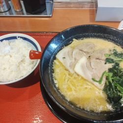 矢中家ラーメン(ライス中盛)