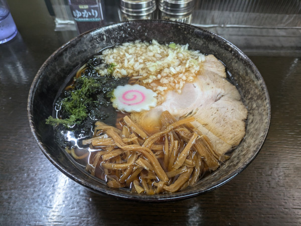 「中華そば（大盛）+プラス」@いぬいの写真