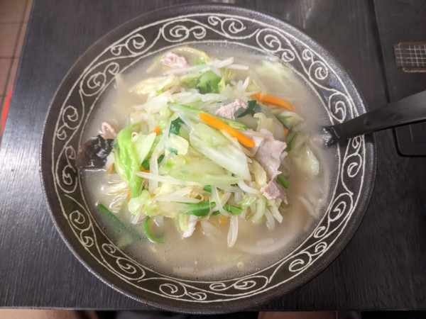 「タンメン：1,200円」@中国手打拉麺 馬賊 浅草本店の写真