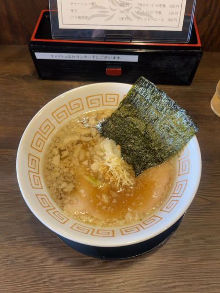 「背脂煮干（1000円）」@結鶏麺の写真