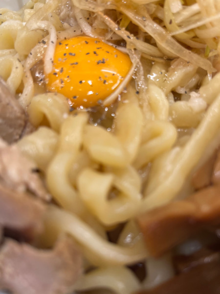 「リッチ釜玉中華そば」@釜玉中華そば ナポレオン軒 明大前店の写真