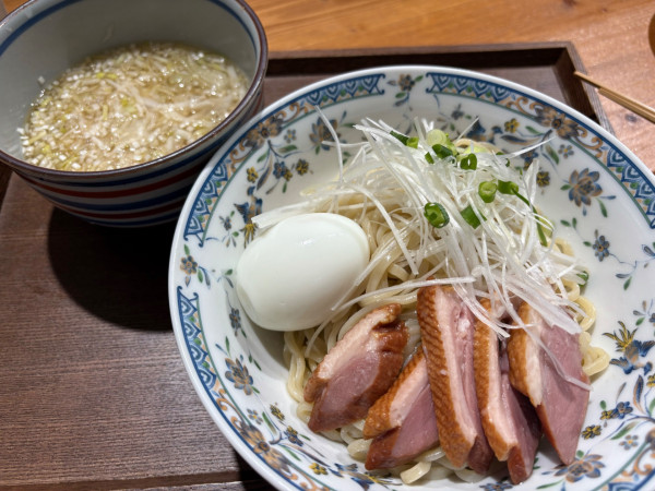 「合鴨と葱の醤油つけ麺 900円+他いろいろ」@POT 東久留米店の写真