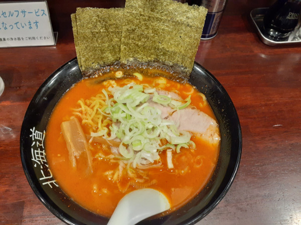 「おろじゃん、辛さ7、大盛」@北海道らーめん おやじ 町田店の写真