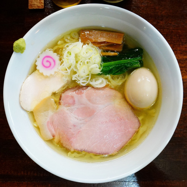 「手もみ中華そば（塩）＋味玉＋ビール中瓶」@麺処 むら井の写真