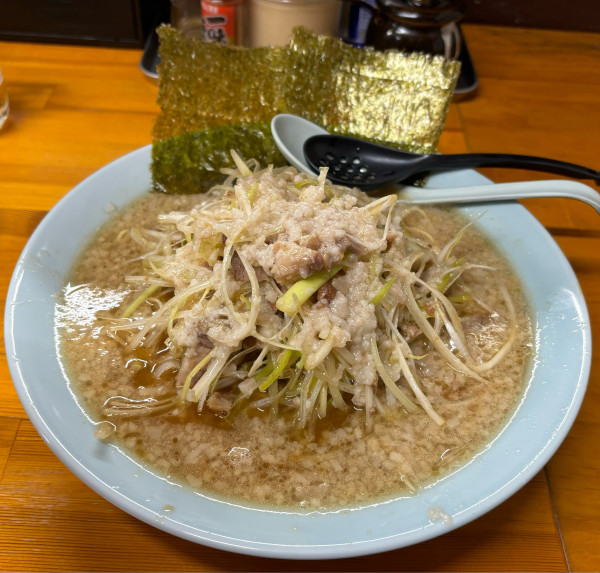 「ねぎラーメン＋ネギ増し（脂多め）」@ラーメン丸子屋の写真