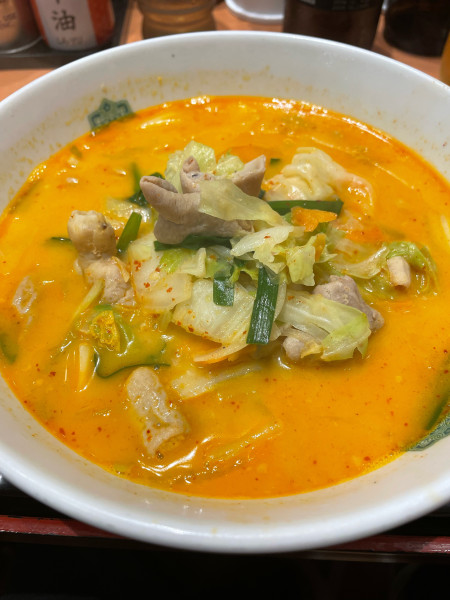 「モツ野菜ラーメン」@日高屋 三鷹南口中央通店の写真