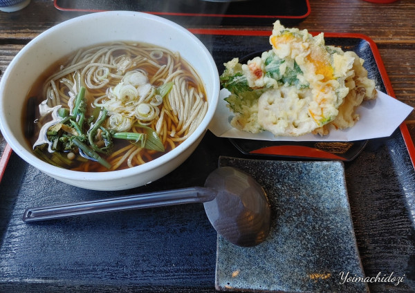 「季節の野菜天ぷらそば（1,600円）」@十割蕎麦とカフェ 風の庵の写真