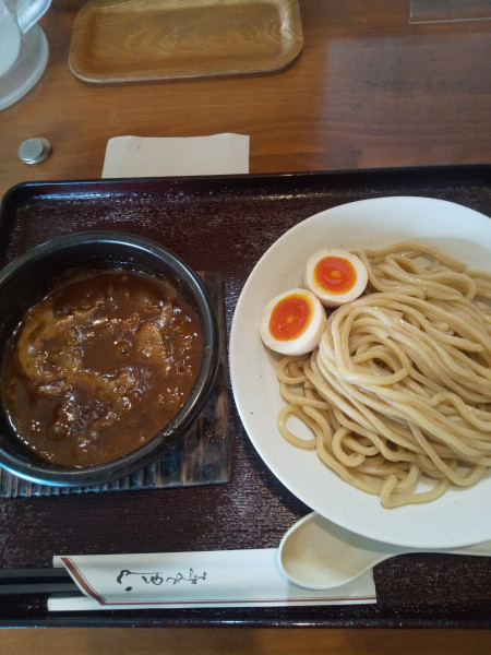 「カレーつけ麺（味玉付き）」@つけ麺 いちりんの写真