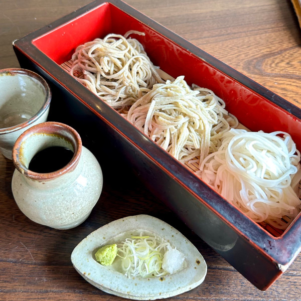 「三種そば」@手打百藝 泰然の写真