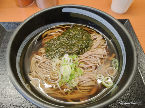 「ながもそば（740円）」@のりば食堂 しおさい 両津店の写真