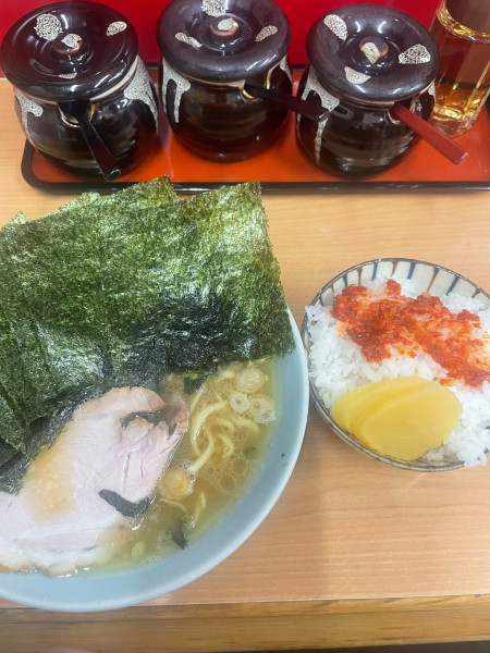 「らーめん並のりライス」@千葉家の写真