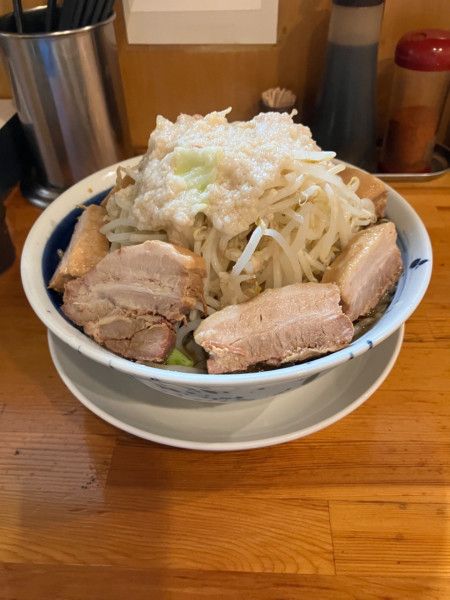 「チャーシュー麺大盛り　ヤサイアブラマシ」@連の写真