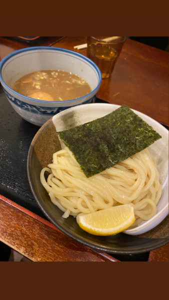 「濃厚煮干しつけ麺（並）950円 ＋　味玉　120円」@麺屋 甍の写真